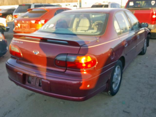 1G1NE52J12M708014 - 2002 CHEVROLET MALIBU LS MAROON photo 4