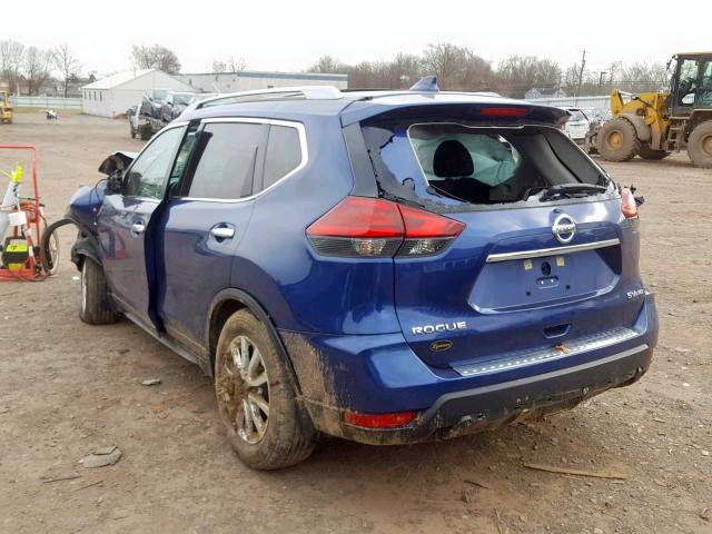 5N1AT2MV0HC790211 - 2017 NISSAN ROGUE SV BLUE photo 3