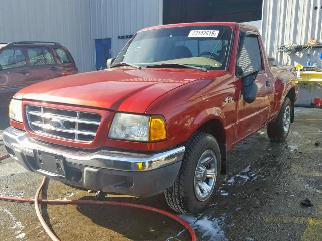 1FTYR10U83PA25709 - 2003 FORD RANGER RED photo 2