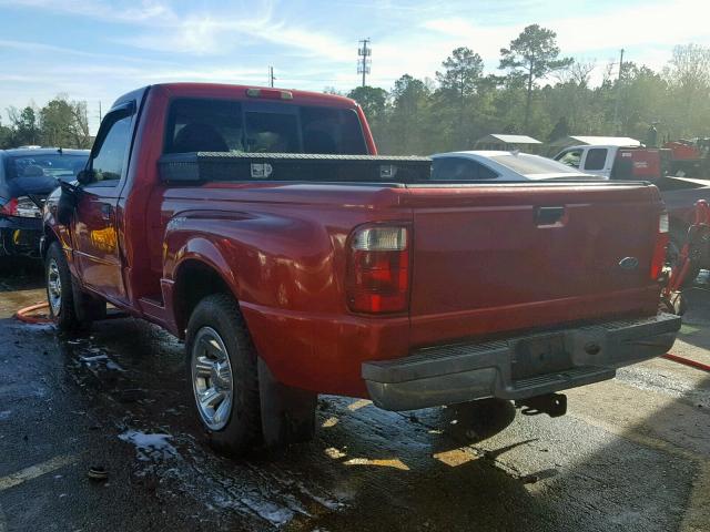 1FTYR10U83PA25709 - 2003 FORD RANGER RED photo 3