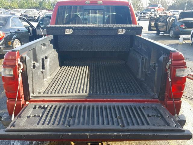 1FTYR10U83PA25709 - 2003 FORD RANGER RED photo 6