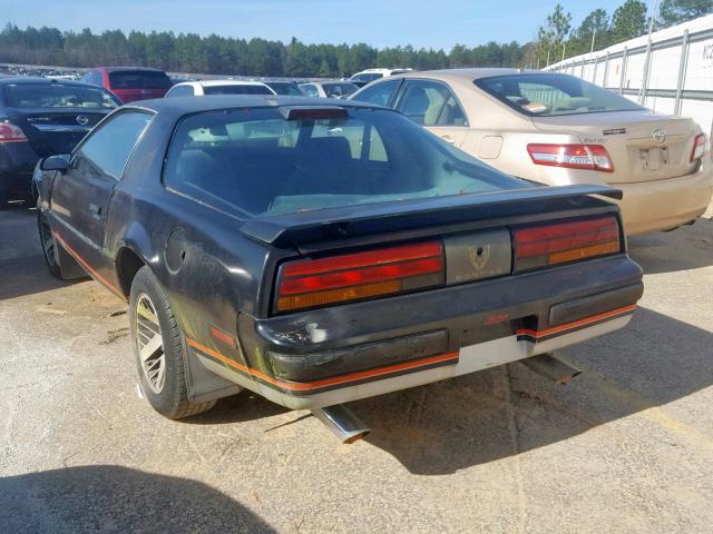 1G2FS87S1GL225907 - 1986 PONTIAC FIREBIRD BLACK photo 3