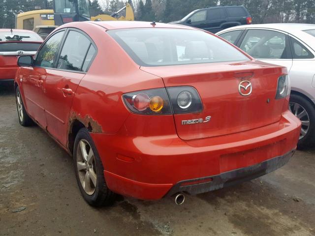 JM1BK323141140229 - 2004 MAZDA 3 S RED photo 3