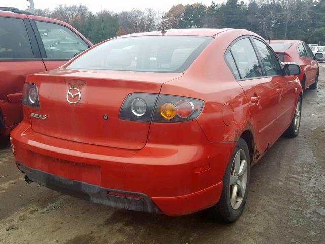 JM1BK323141140229 - 2004 MAZDA 3 S RED photo 4