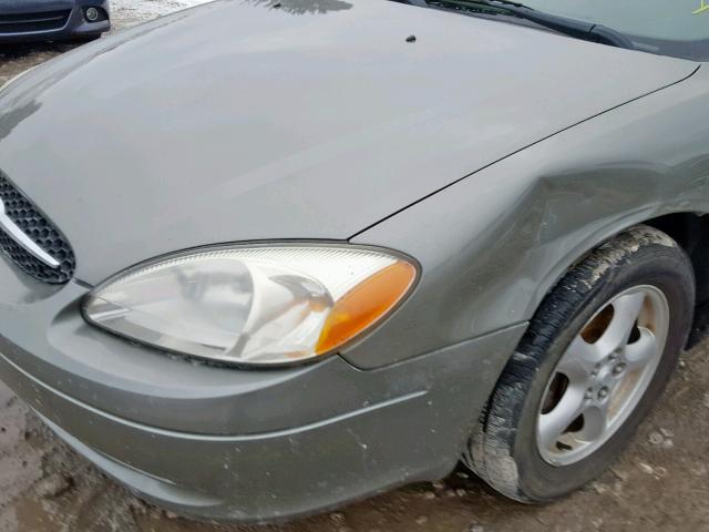 1FAFP55U72A139110 - 2002 FORD TAURUS SES TAN photo 9