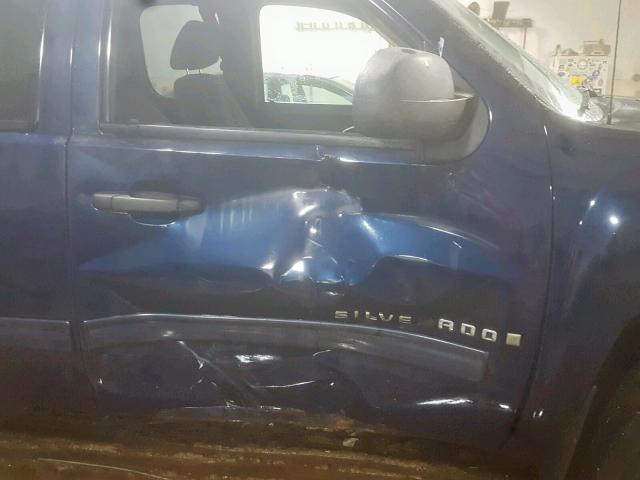 1GCEK290X9Z275284 - 2009 CHEVROLET SILVERADO BLUE photo 9