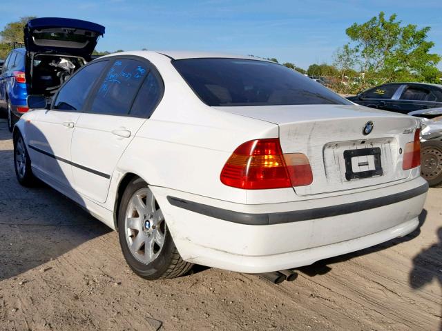 WBAET37422NJ18688 - 2002 BMW 325 I WHITE photo 3