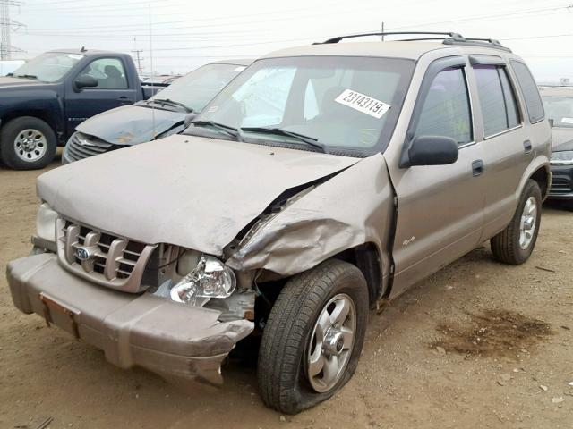 KNDJA723015064223 - 2001 KIA SPORTAGE Qəhvəyi foto 2