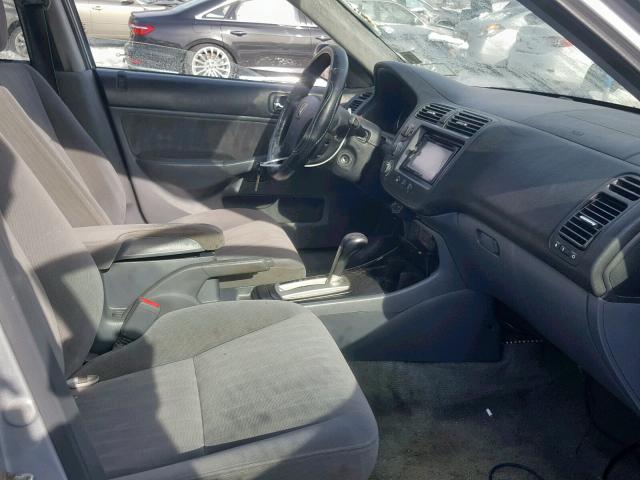 2HGES26775H577919 - 2005 HONDA CIVIC EX 银色 照片 5