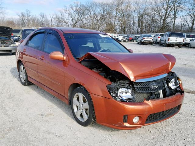 KNAFE121375009728 - 2007 KIA SPECTRA EX ORANGE photo 1