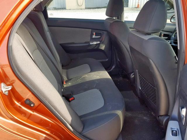 KNAFE121375009728 - 2007 KIA SPECTRA EX ORANGE photo 6