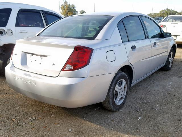 1G8AG52F64Z151094 - 2004 SATURN ION LEVEL SILVER photo 4