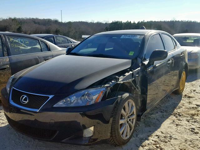 JTHCK262485023063 - 2008 LEXUS IS 250 BLACK photo 2