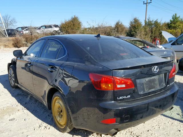 JTHCK262485023063 - 2008 LEXUS IS 250 BLACK photo 3