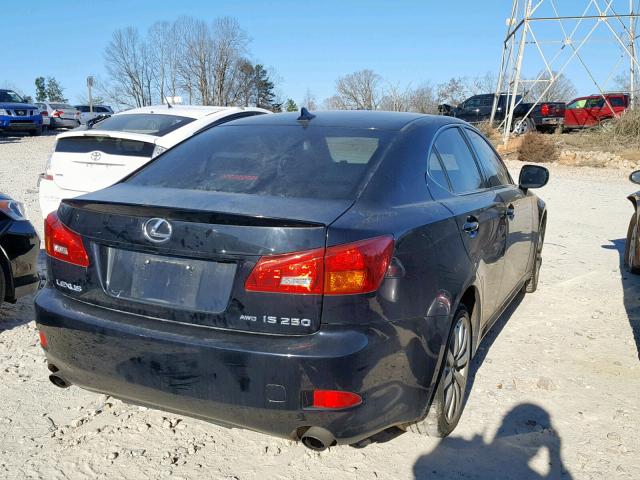 JTHCK262485023063 - 2008 LEXUS IS 250 BLACK photo 4