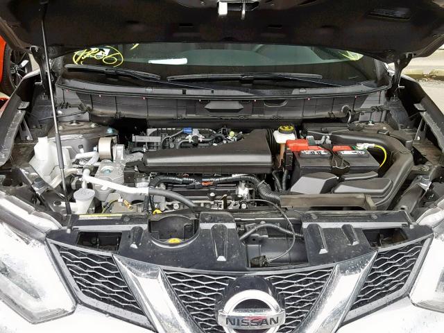 KNMAT2MT8GP608877 - 2016 NISSAN ROGUE S GRAY photo 7