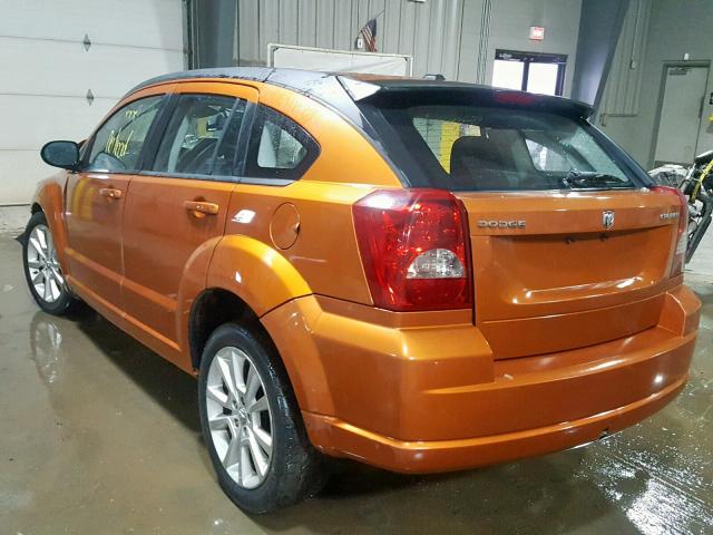 1B3CB5HA8BD242002 - 2011 DODGE CALIBER HE ORANGE photo 3