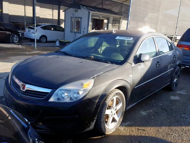 1G8ZS57N18F142585 - 2008 SATURN AURA XE BLACK photo 2