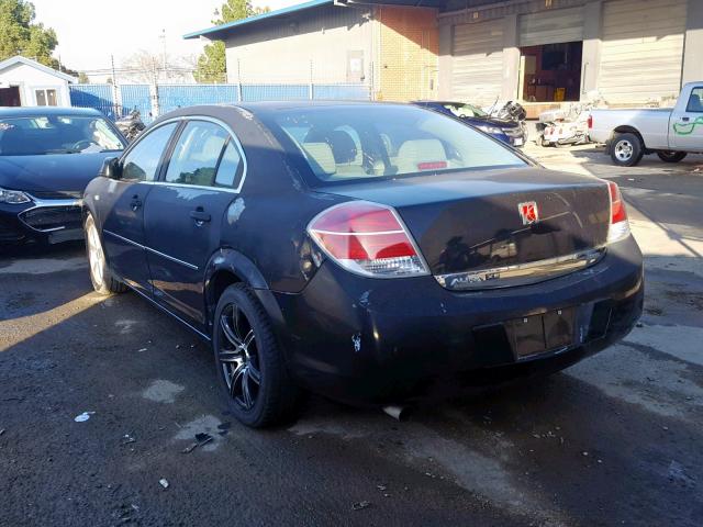 1G8ZS57N18F142585 - 2008 SATURN AURA XE BLACK photo 3