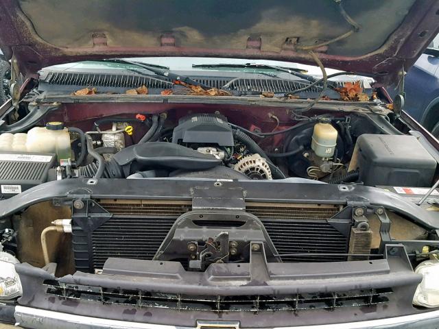 2GCEK19T4X1285299 - 1999 CHEVROLET SILVERADO 勃艮第红 照片 7
