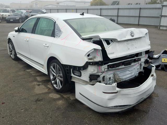 1VWDT7A34HC072448 - 2017 VOLKSWAGEN PASSAT R-L WHITE photo 3