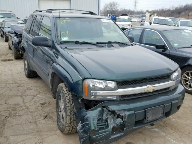 1GNDT13S842435247 - 2004 CHEVROLET TRAILBLAZE GREEN photo 1