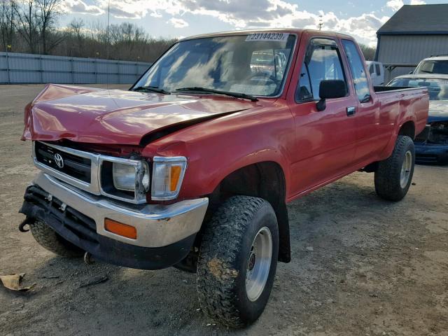 JT4RN13P2S6074009 - 1995 TOYOTA PICKUP 1/2 RED photo 2