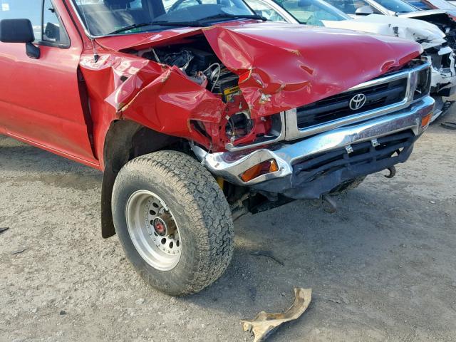 JT4RN13P2S6074009 - 1995 TOYOTA PICKUP 1/2 RED photo 9