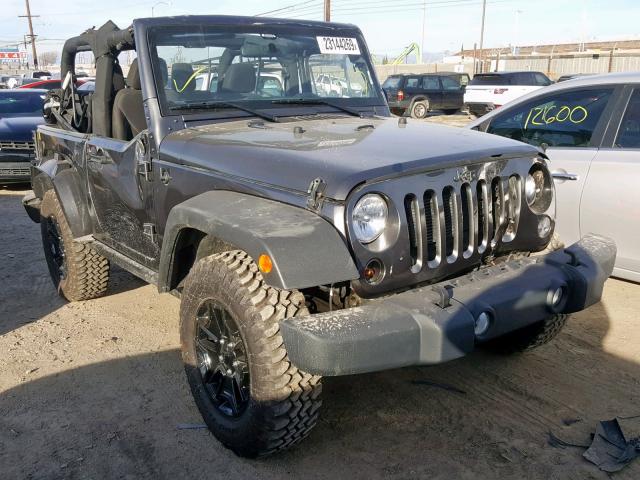 1C4AJWAG1JL841034 - 2018 JEEP WRANGLER S GRAY photo 1