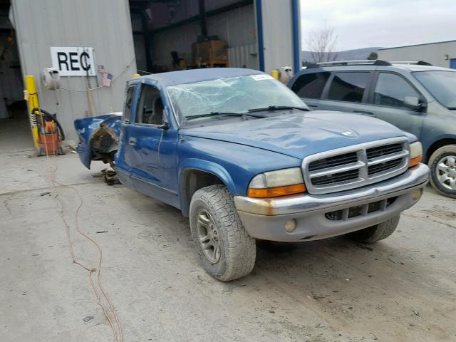 1D7HG42N83S136602 - 2003 DODGE DAKOTA SLT BLUE photo 1