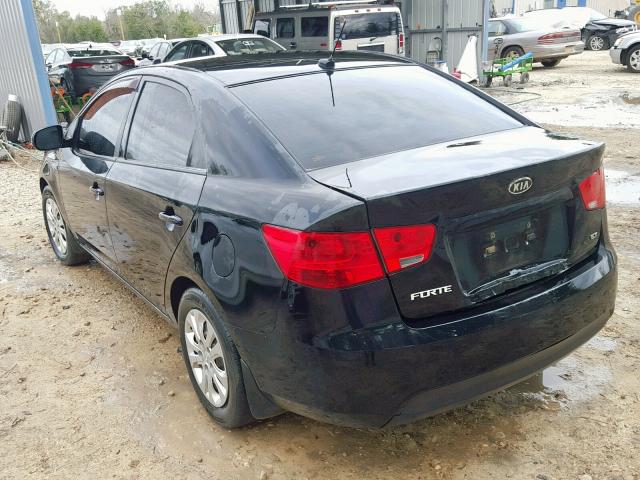 KNAFU4A28D5713997 - 2013 KIA FORTE EX BLACK photo 3