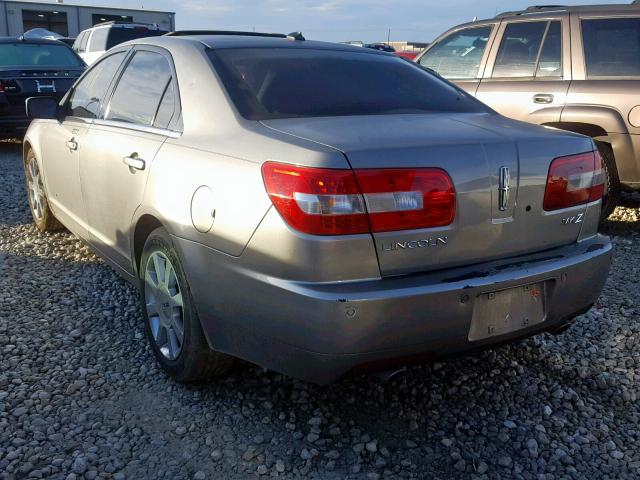 3LNHM26T48R662207 - 2008 LINCOLN MKZ BEIGE photo 3