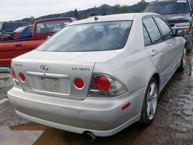 JTHBD182710018911 - 2001 LEXUS IS 300 SILVER photo 4