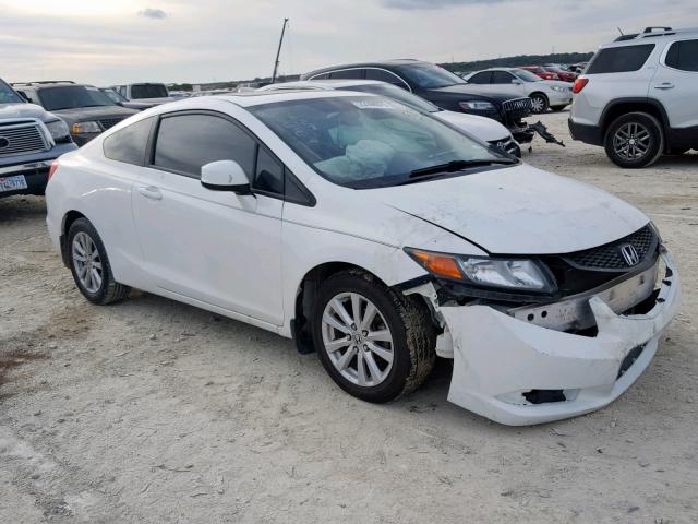 2HGFG3B90CH524026 - 2012 HONDA CIVIC EXL WHITE photo 1