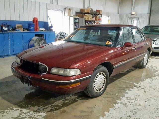 1G4HP52K4WH486537 - 1998 BUICK LESABRE CU MAROON photo 2