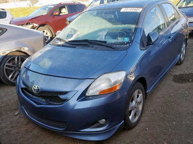 JTDBT923471042882 - 2007 TOYOTA YARIS BLUE photo 2