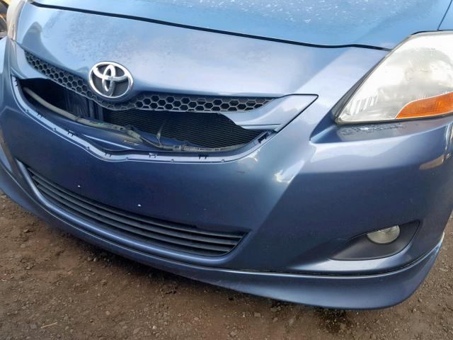 JTDBT923471042882 - 2007 TOYOTA YARIS BLUE photo 9