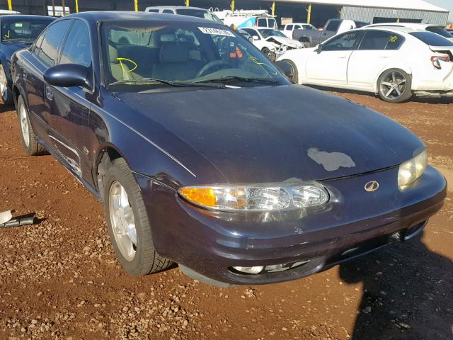 1G3NF52E3YC327982 - 2000 OLDSMOBILE ALERO GLS BLUE photo 1