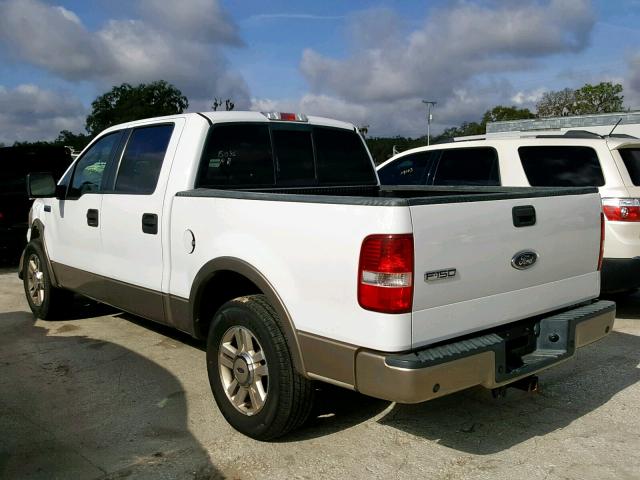 1FTPW12555KC17390 - 2005 FORD F150 SUPER WHITE photo 3