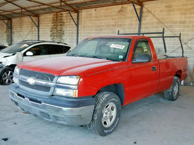 1GCEK14V33E285974 - 2003 CHEVROLET SILVERADO RED photo 2