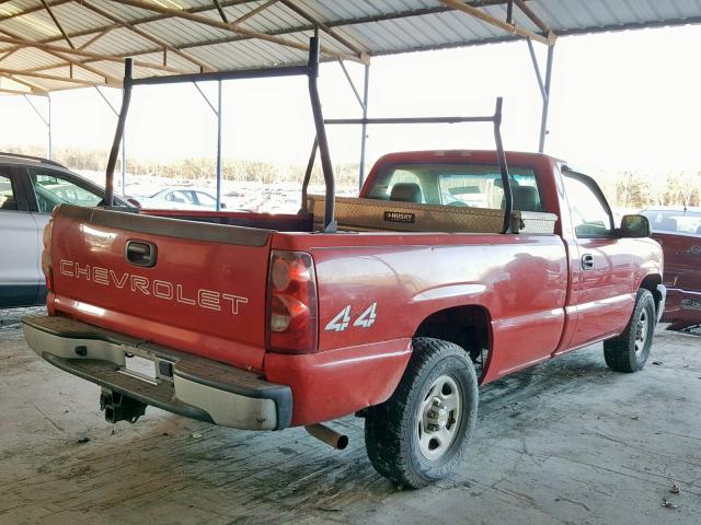 1GCEK14V33E285974 - 2003 CHEVROLET SILVERADO RED photo 4