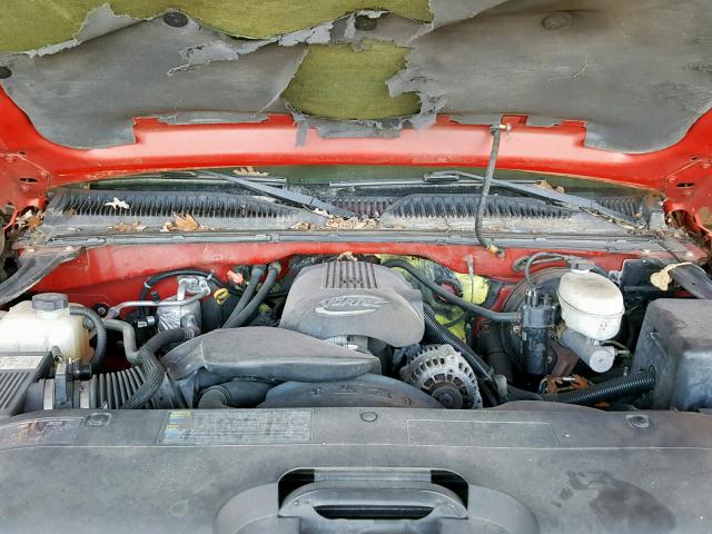 1GCEK14V33E285974 - 2003 CHEVROLET SILVERADO RED photo 7