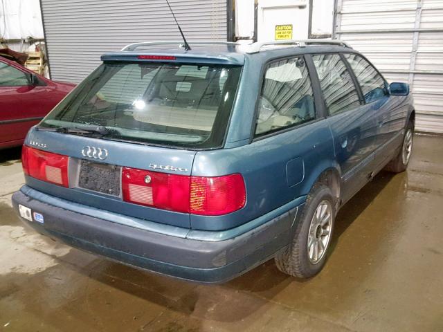 WAUFJ54A5NN140477 - 1992 AUDI 100 CS QUA BLUE photo 4