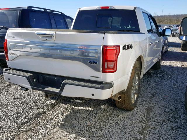 1FTEW1EF0FFA48434 - 2015 FORD F150 SUPER WHITE photo 4