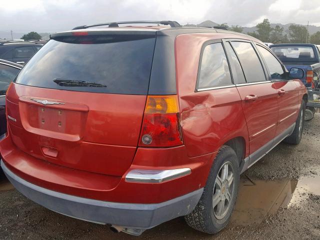 2C8GM68454R326593 - 2004 CHRYSLER PACIFICA RED photo 4