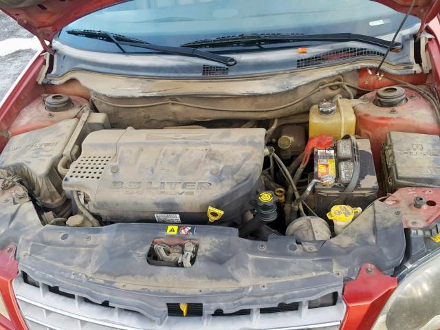 2C8GM68454R326593 - 2004 CHRYSLER PACIFICA RED photo 7