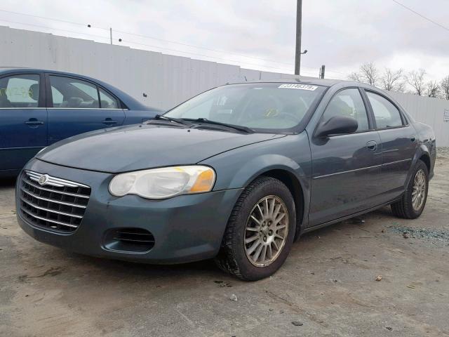 1C3EL46X84N211890 - 2004 CHRYSLER SEBRING LX GRAY photo 2