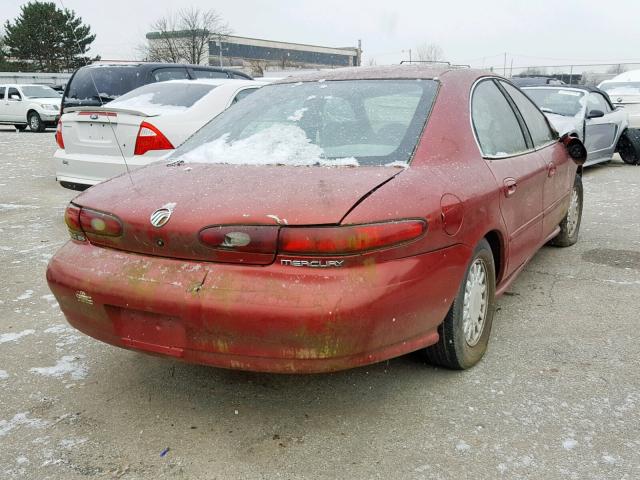 1MELM50U0VA603662 - 1997 MERCURY SABLE GS RED photo 4