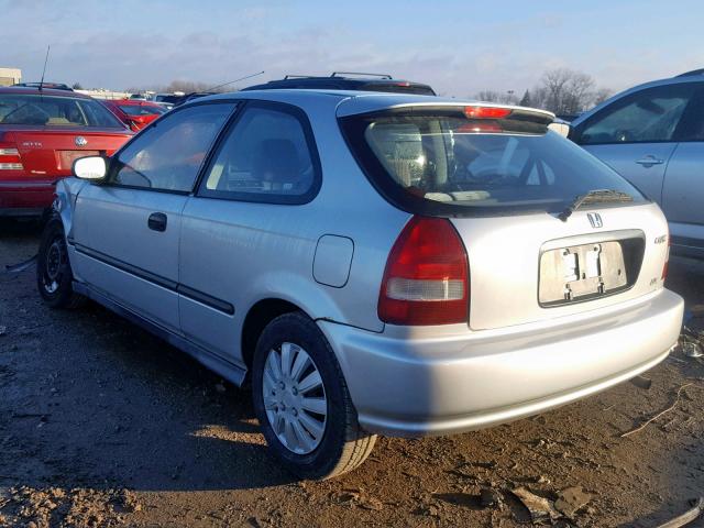 2HGEJ6446YH104777 - 2000 HONDA CIVIC DX SILVER photo 3