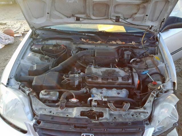 2HGEJ6446YH104777 - 2000 HONDA CIVIC DX SILVER photo 7